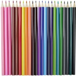 Crayon de couleur en bois x24