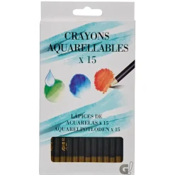 Crayons de couleur aquarellables