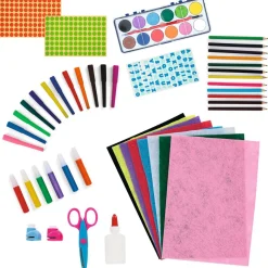 Creativ'box 58 accessoires polypropylène et bois