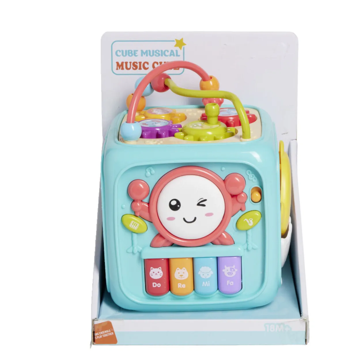 Cube activité enfant 14x14x17,7cm