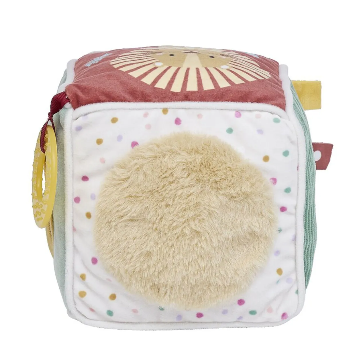 Cube d'éveil motif Lion 4 activités