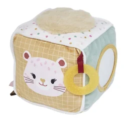 Cube d'éveil souple motif Guépard 4 activités