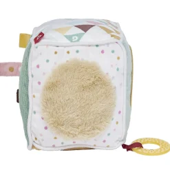 Cube d'éveil souple motif Guépard 4 activités