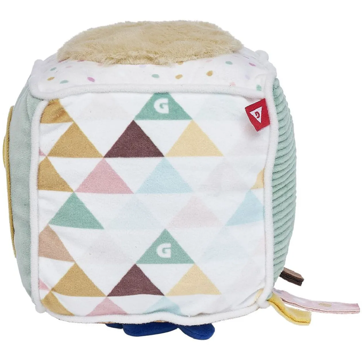 Cube d'éveil souple motif Guépard 4 activités