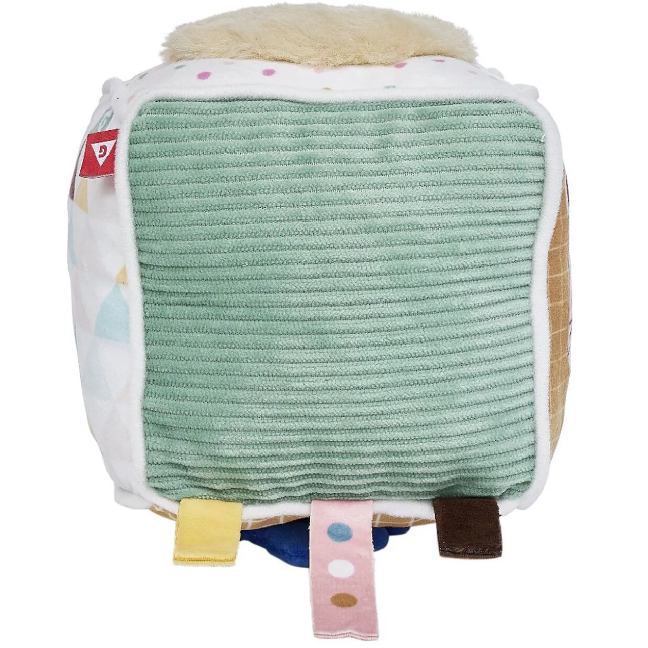 Cube d'éveil souple motif Guépard 4 activités