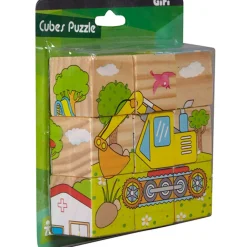 Cubes puzzle X9 en bois