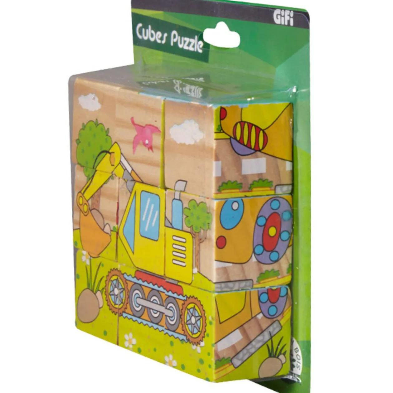 Cubes puzzle X9 en bois