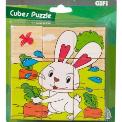 Cubes puzzle X9 en bois