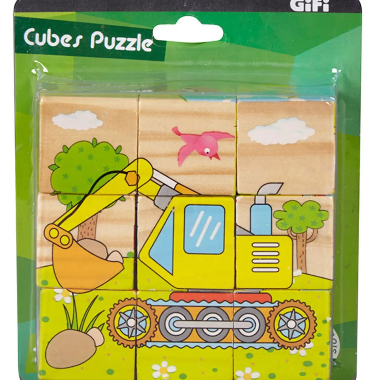 Cubes puzzle X9 en bois