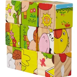 Cubes puzzle X9 en bois