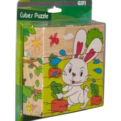 Cubes puzzle X9 en bois