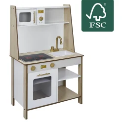 Cuisine / Stand de glace en bois 2 en 1