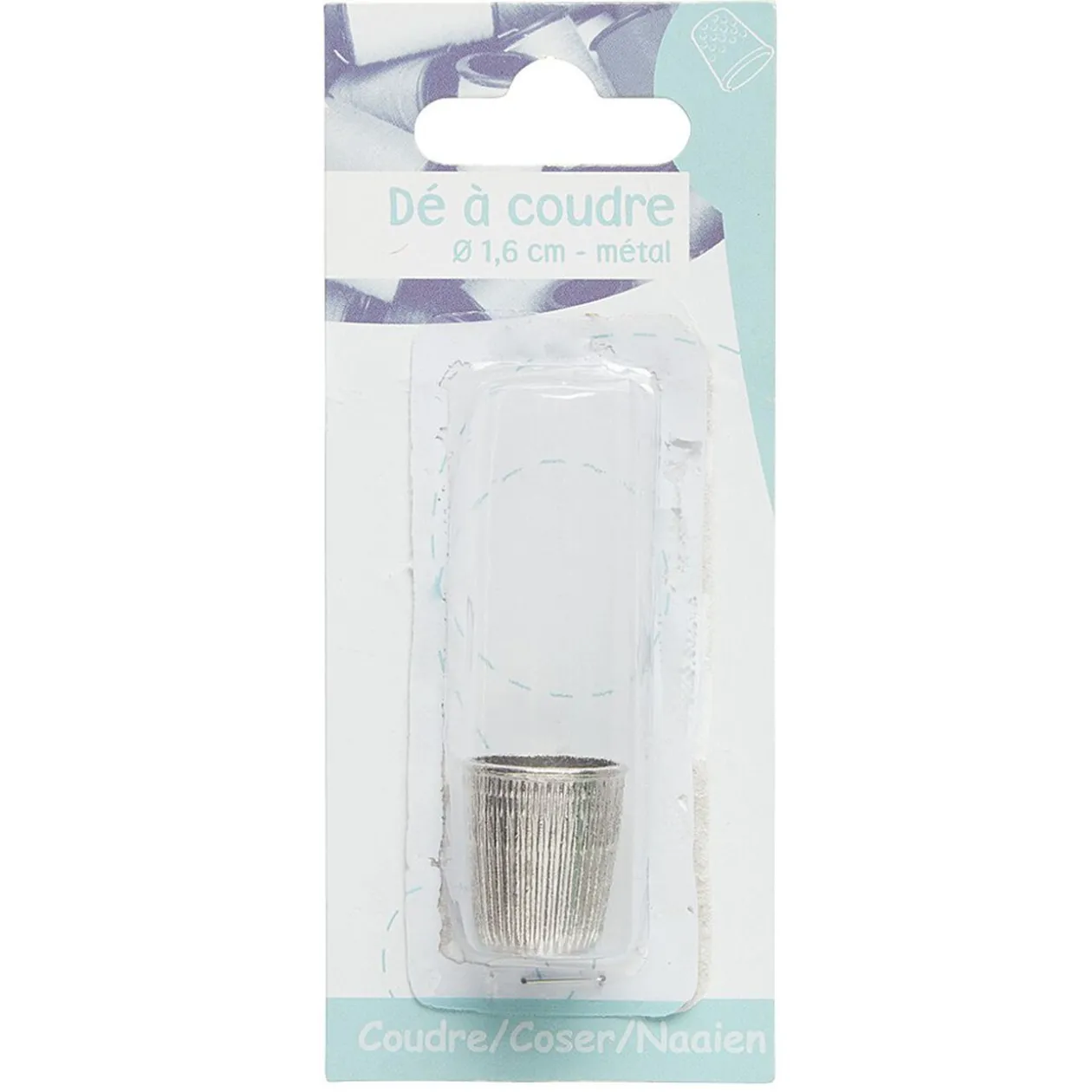 Dé à coudre métal Ø 18 cm