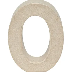 Décoration chiffre 0 papier maché à poser