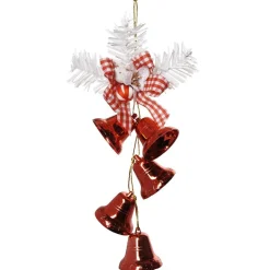 Décoration de Noël clochette rouge à suspendre