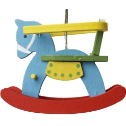 Décoration enfantin en bois à suspendre