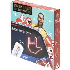 Décoration lumineuse pour arrière voiture main LED 3 positions