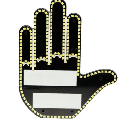 Décoration lumineuse pour arrière voiture main LED 3 positions