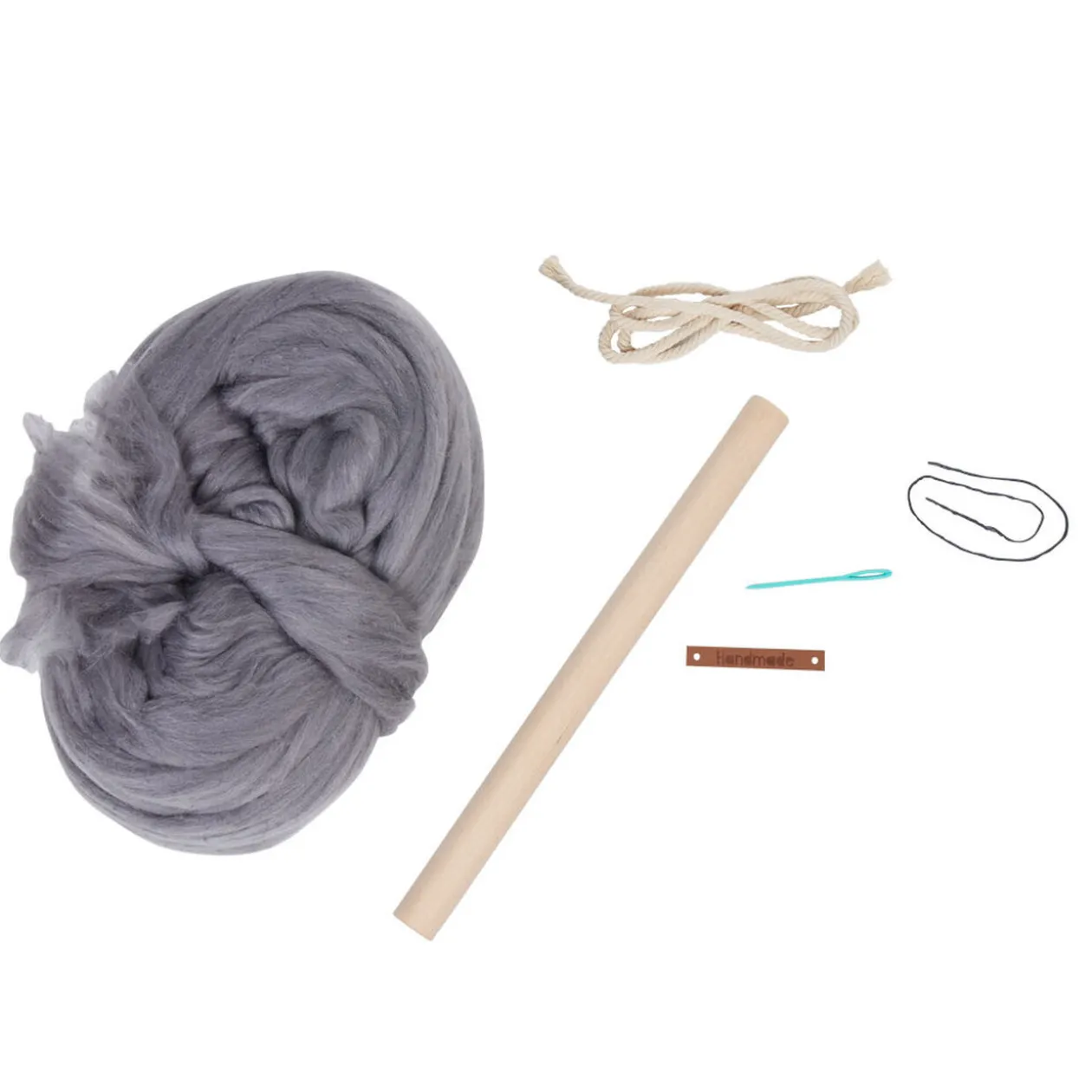 Décoration tissage mural en laine cardée à fabriquer