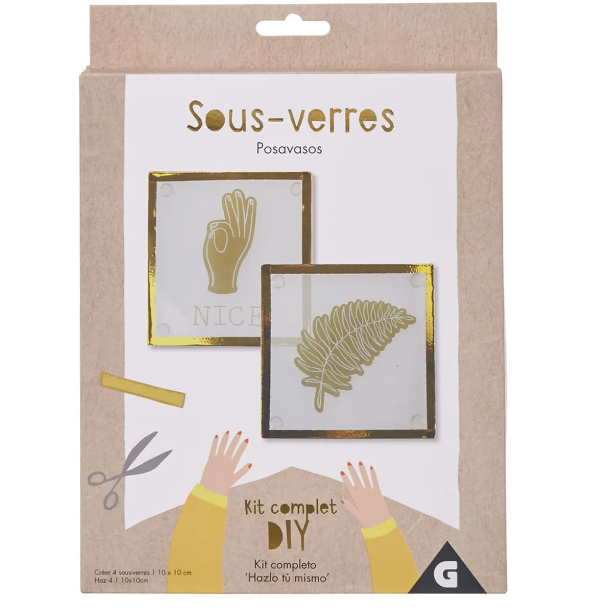 Dessous de verre à fabriquer