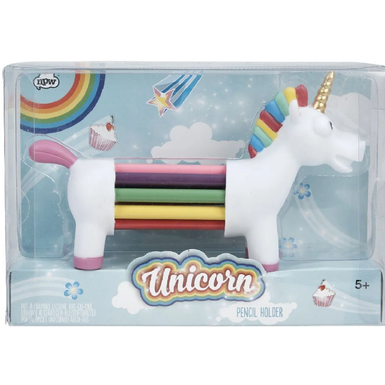 Distributeur à crayons licorne