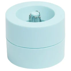 Distributeur de trombones de couleur bleue