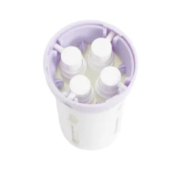 Distributeur de voyage 4-en-1 bouchon pivotant