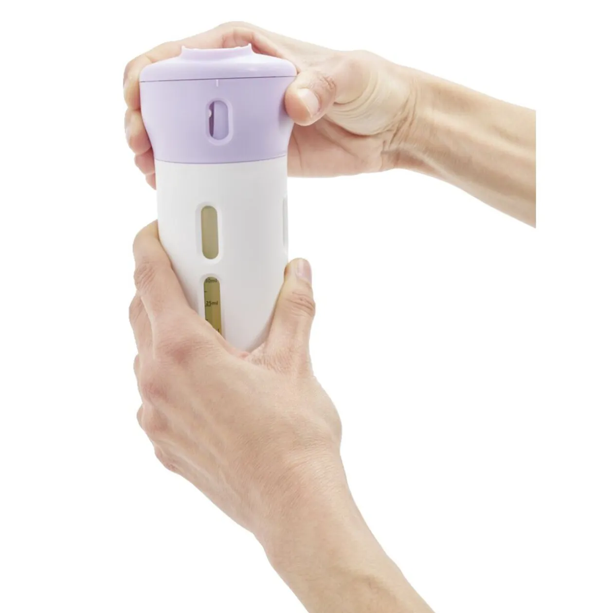 Distributeur de voyage 4-en-1 bouchon pivotant