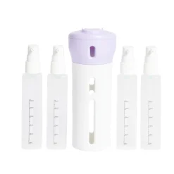 Distributeur de voyage 4-en-1 bouchon pivotant