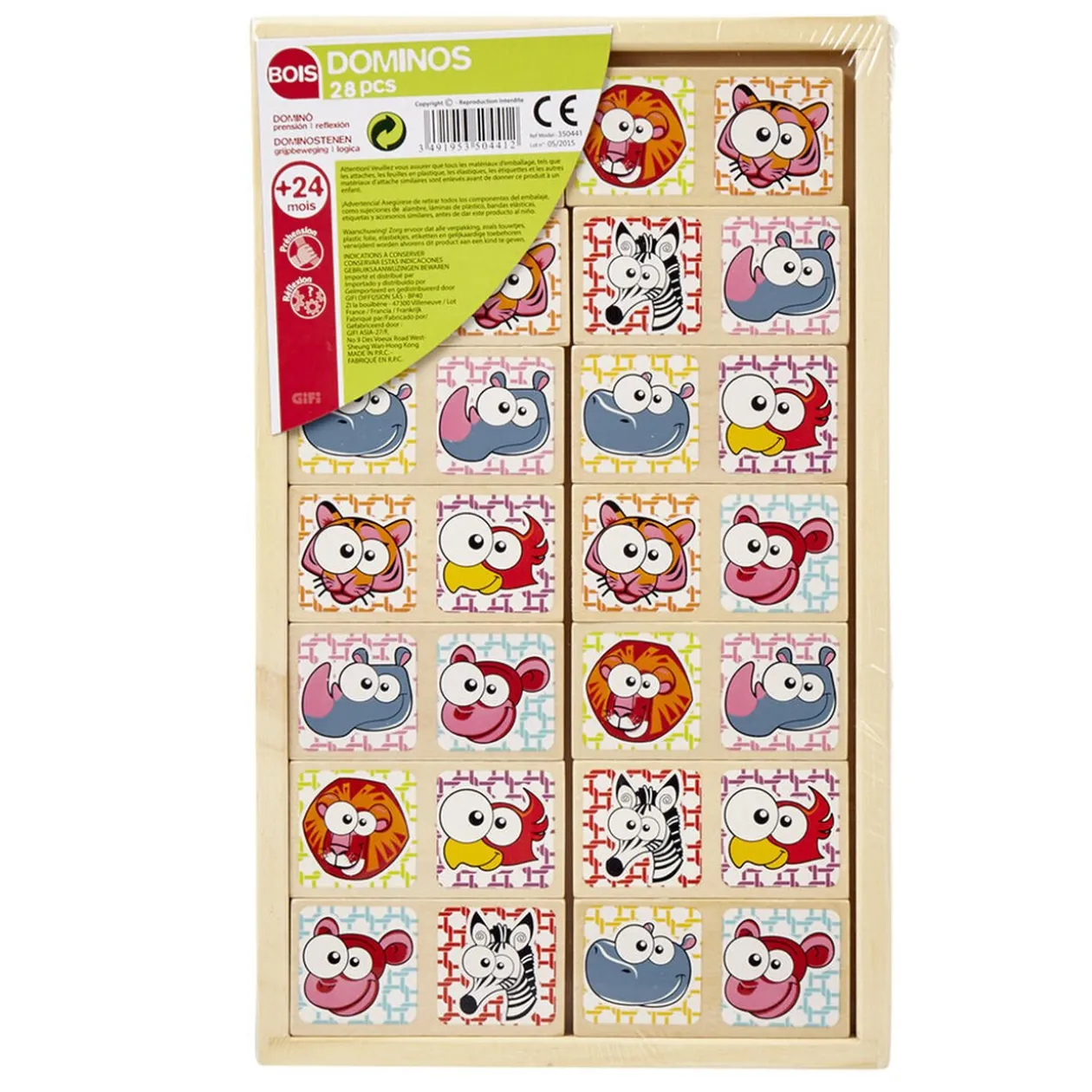 Domino en bois 28 pièces