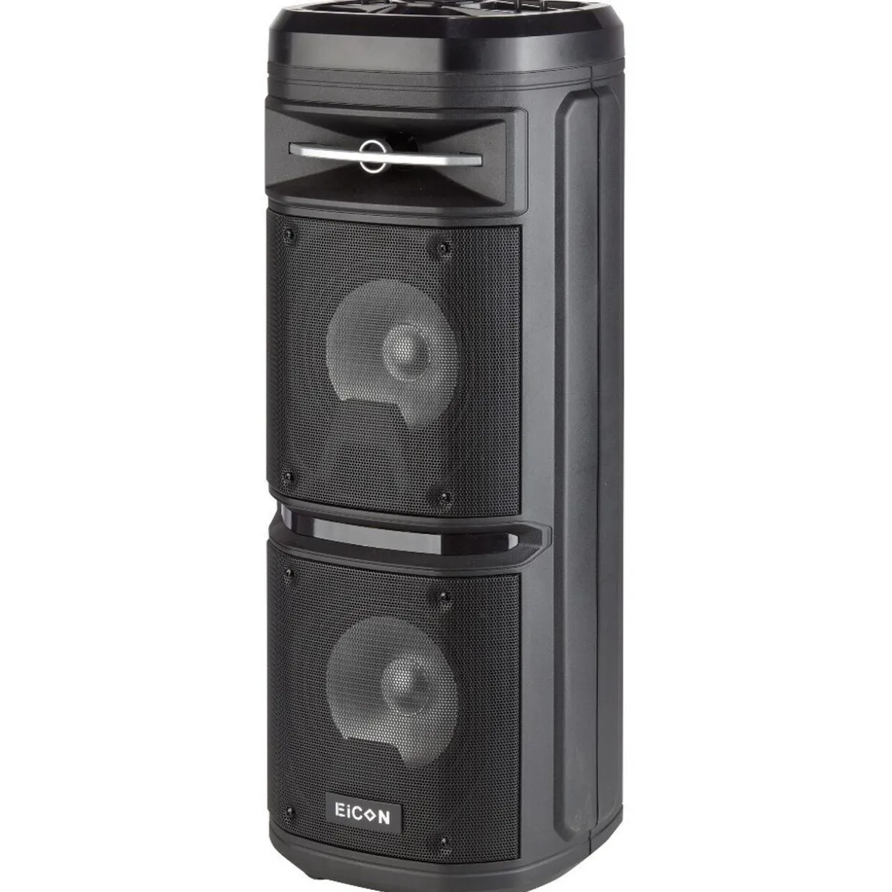 Double enceinte bluetooth à LED Party Speaker noire