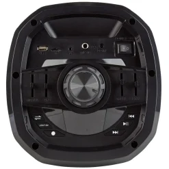 Double enceinte bluetooth à LED Party Speaker noire