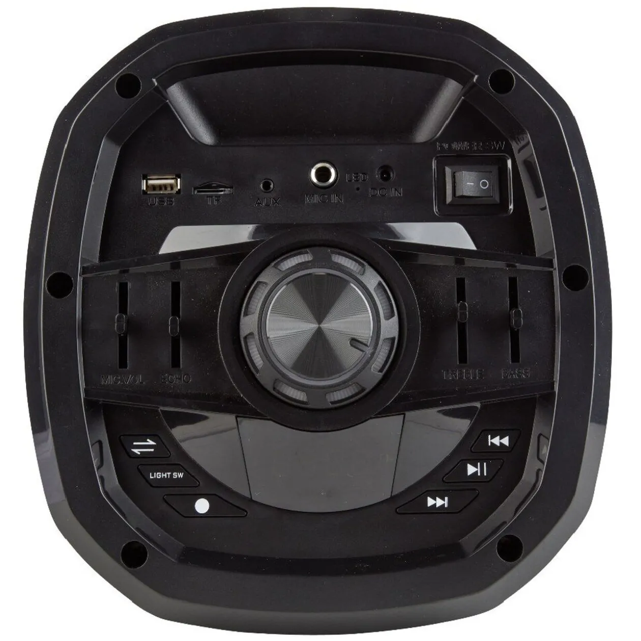 Double enceinte bluetooth à LED Party Speaker noire