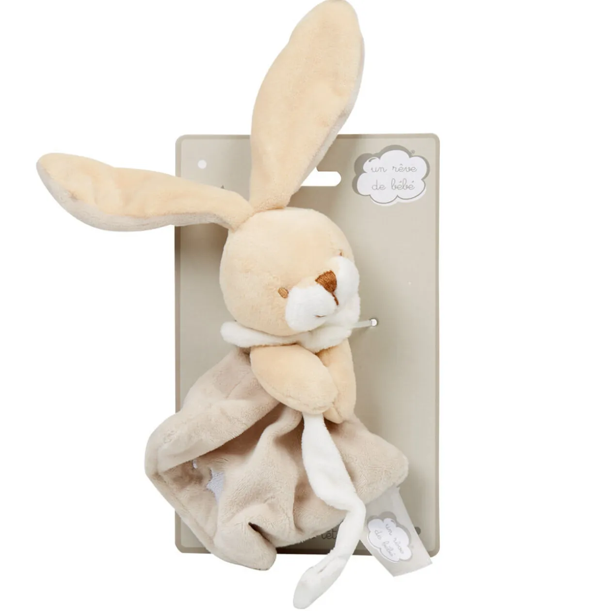 Doudou attache tétine lapin un rêve de bébé