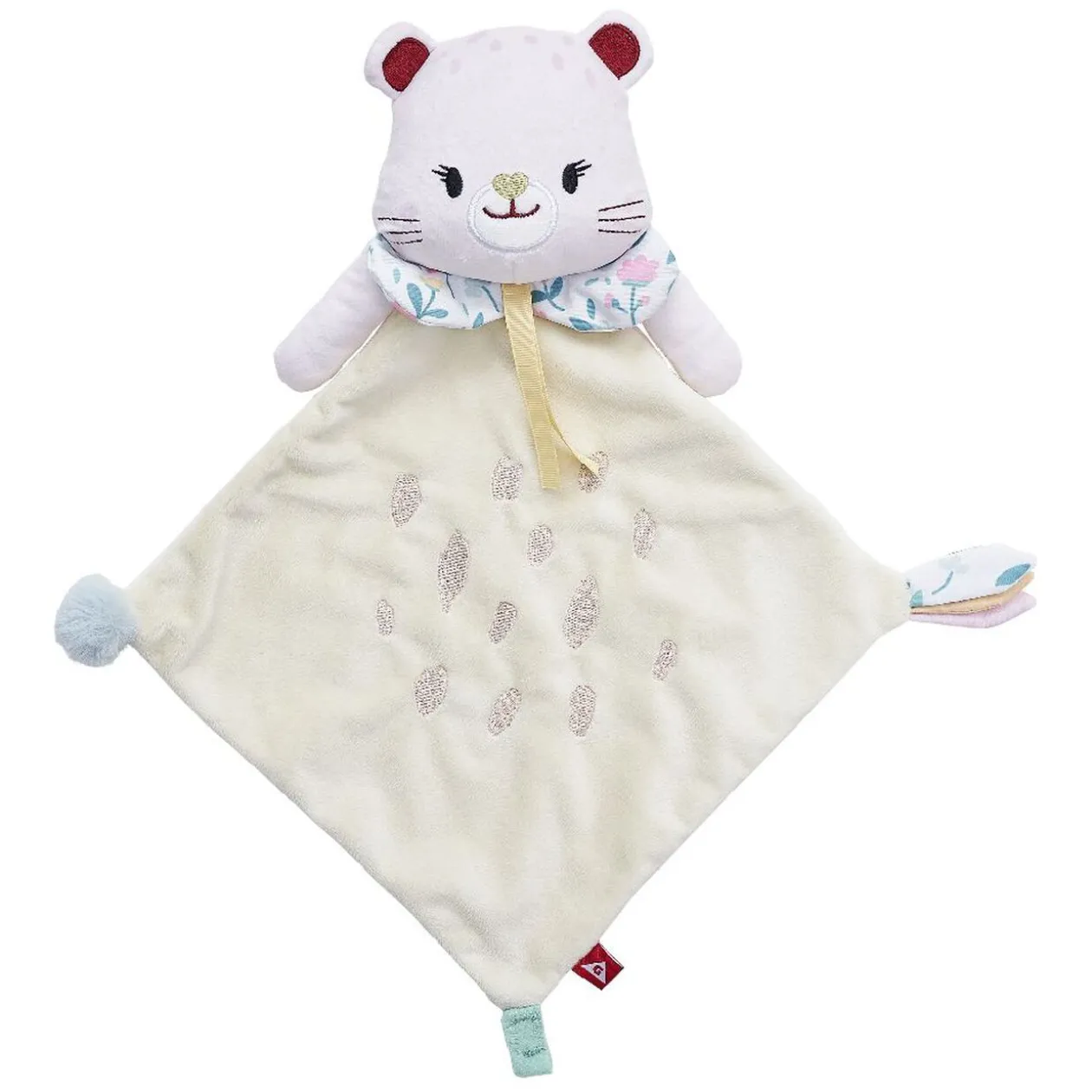 Doudou hochet guépard beige