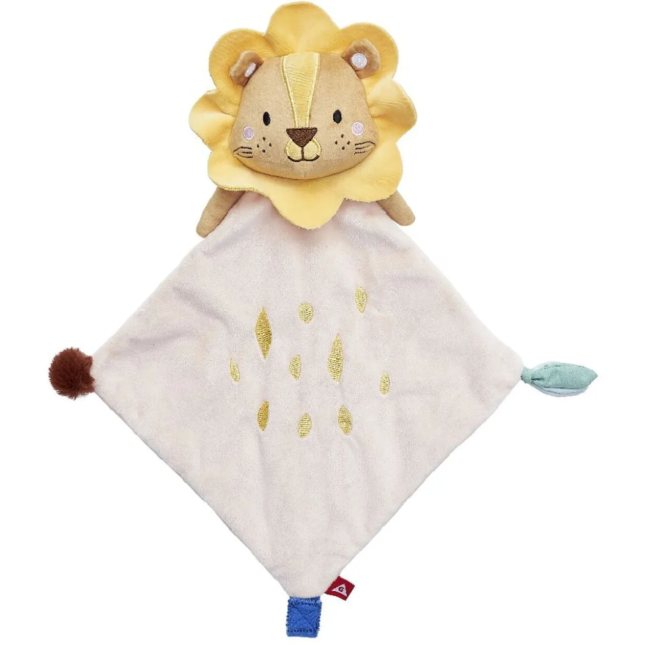 Doudou hochet lion beige
