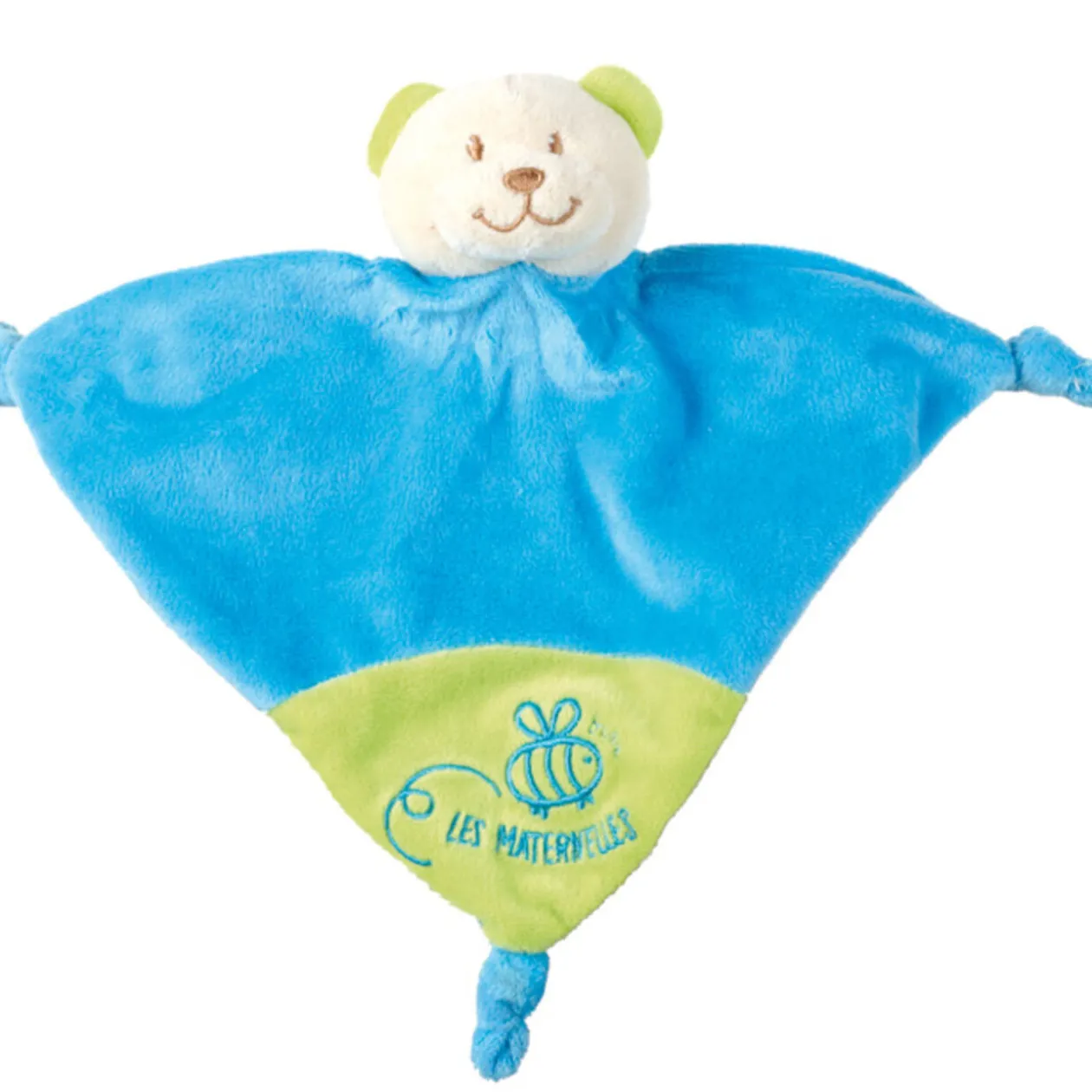 Doudou peluche bleu Les Maternelles