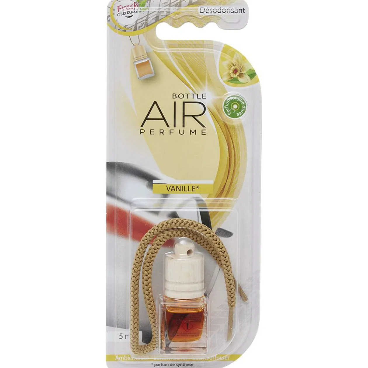 Désodorisant pour voiture Fresh Attitude senteur vanille 75ml