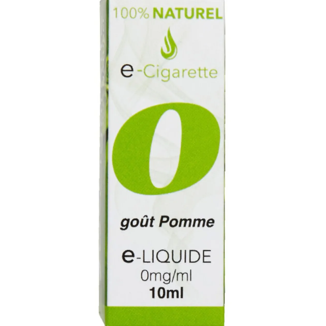E liquide 100% naturel pomme 0mg/ml de nicotine