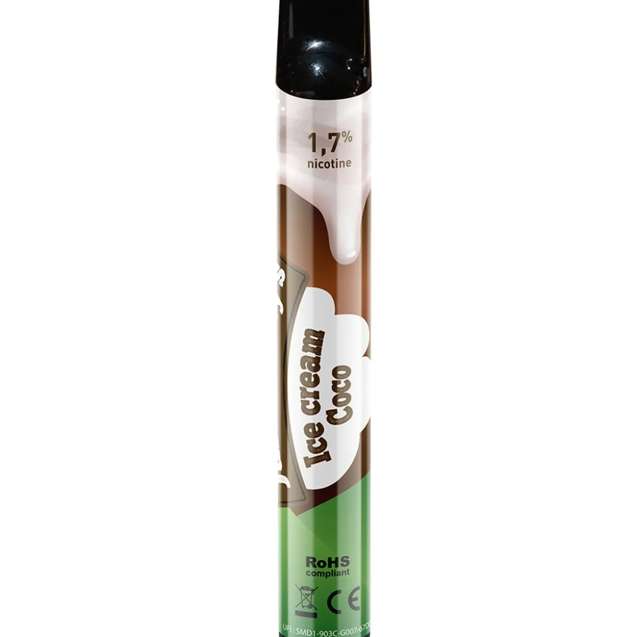 E-cigarette jetable ice cream coco 2 ml 1.7% nicotine