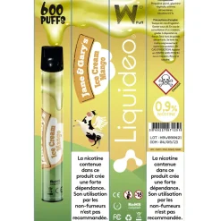 E-cigarette jetable ice cream mangue 2 ml 0.9% nicotine