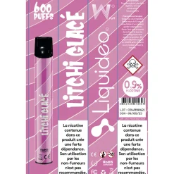 E-cigarette jetable litchi glacé 2 ml 0.9% nicotine