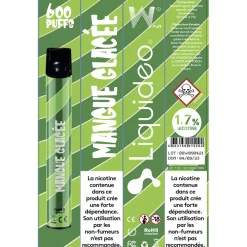 E-cigarette jetable mangue glacé 2 ml 1.7% nicotine