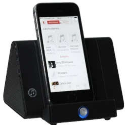 Enceinte à vibration support téléphone