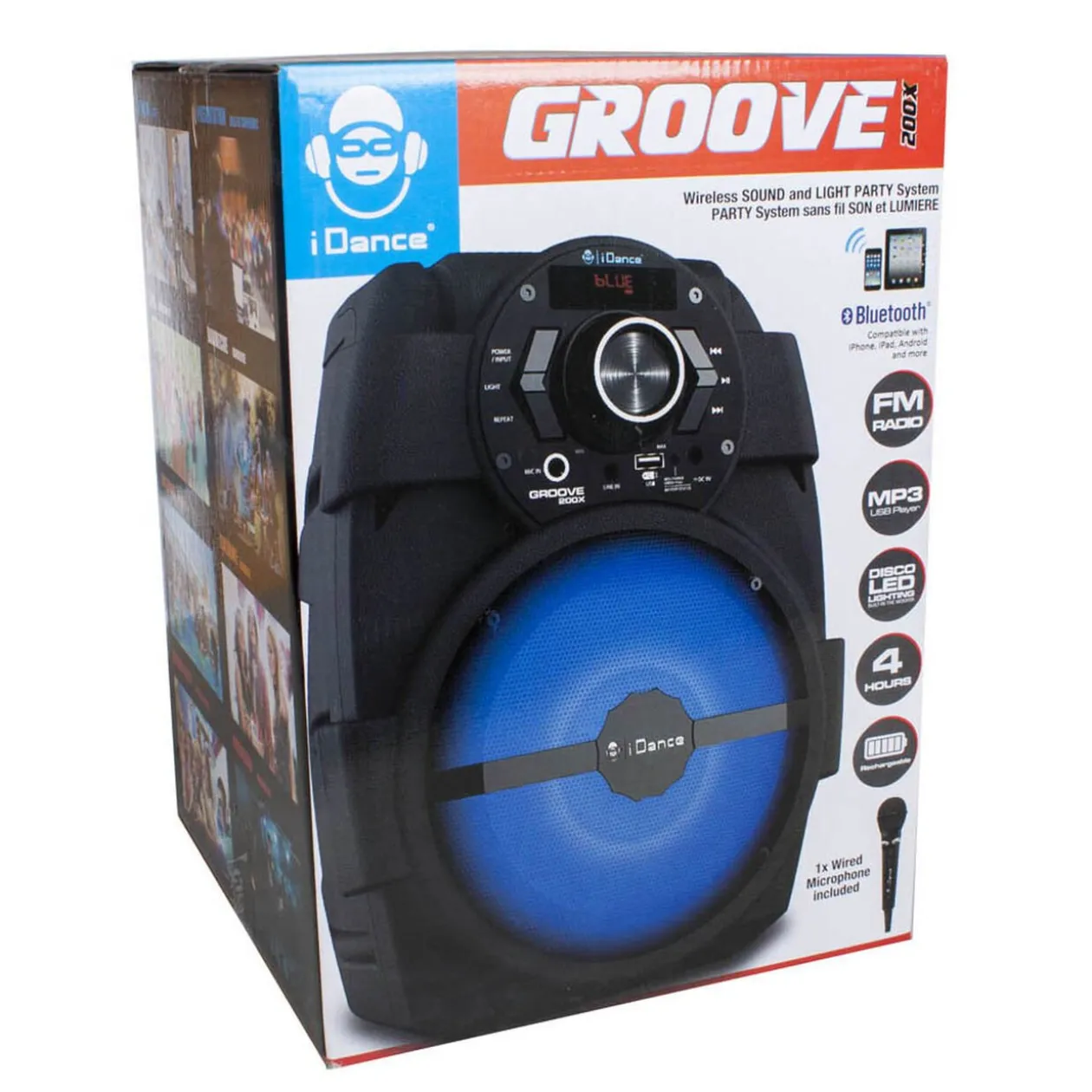 Enceinte Bluetooth iDance Groove 200X disco LED avec micro 100W