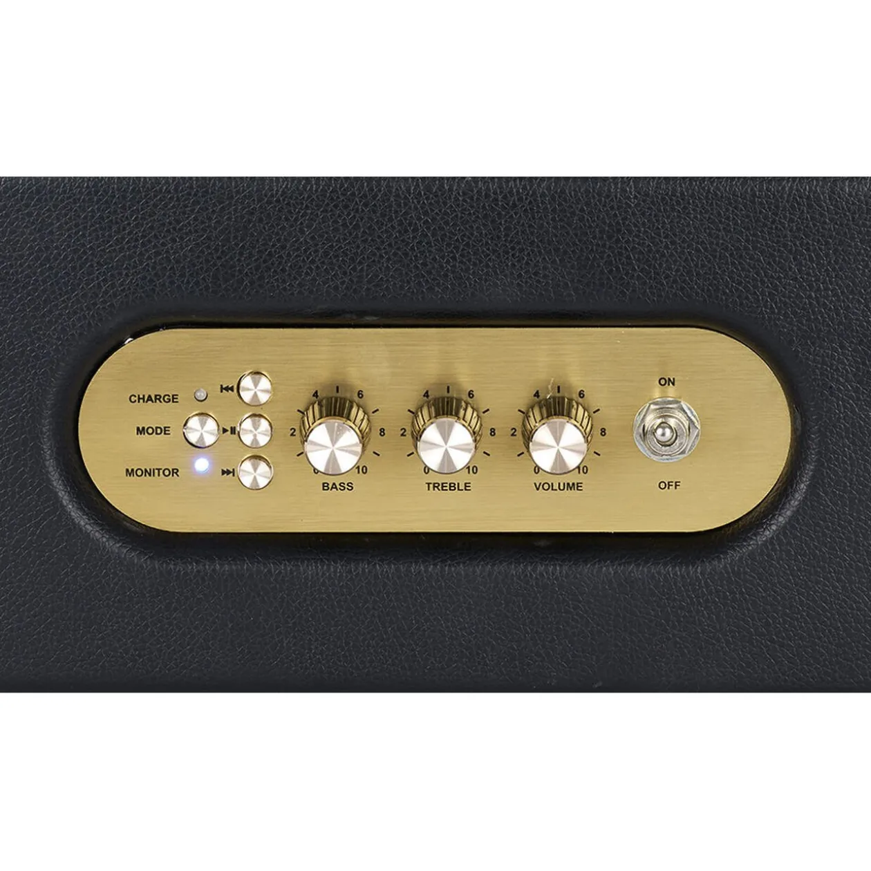 Enceinte bluetooth sans fil Homday X-Pert rétro marron et doré