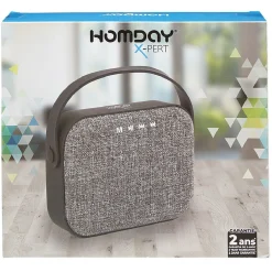 Enceinte Bluetooth tissu nomade avec anse