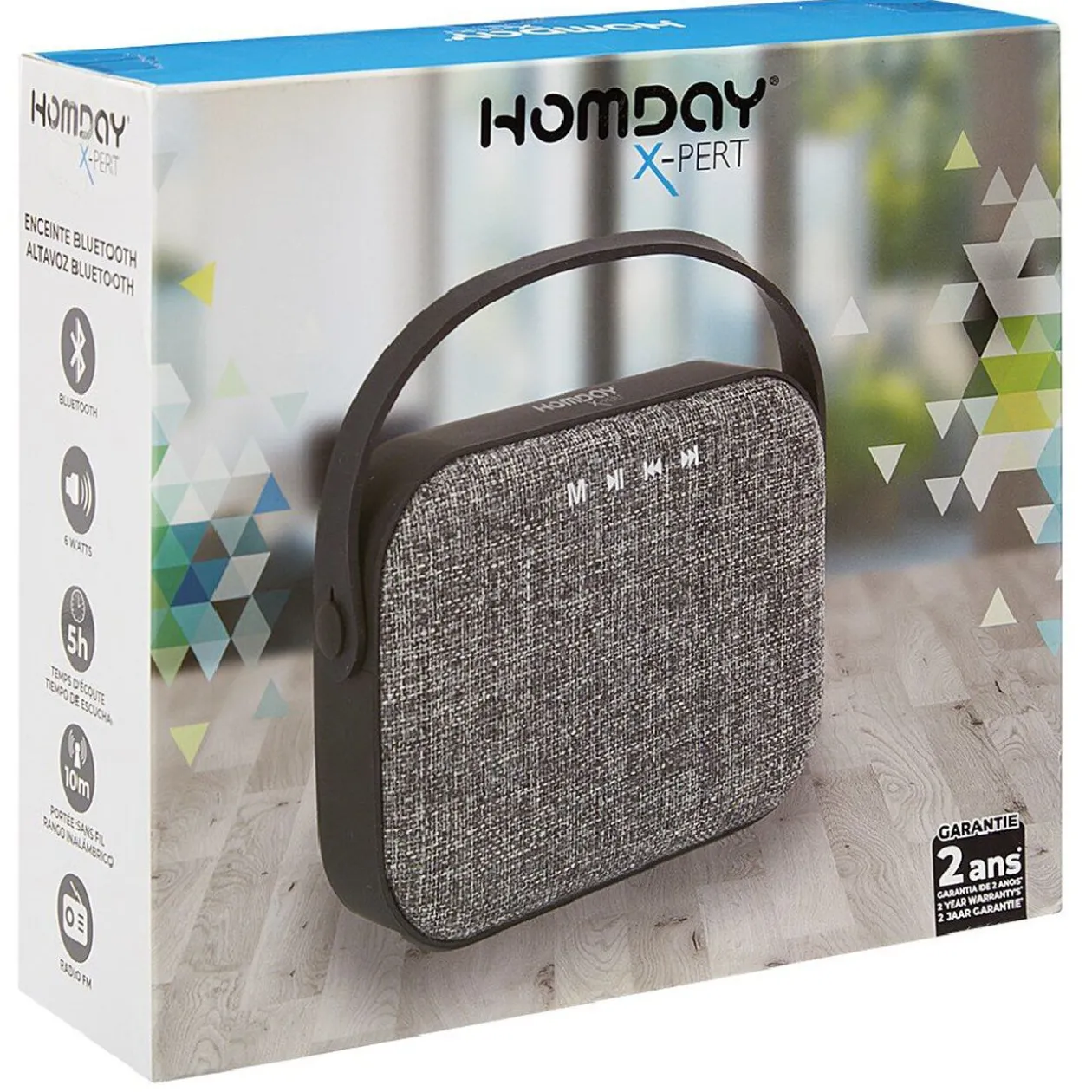 Enceinte Bluetooth tissu nomade avec anse