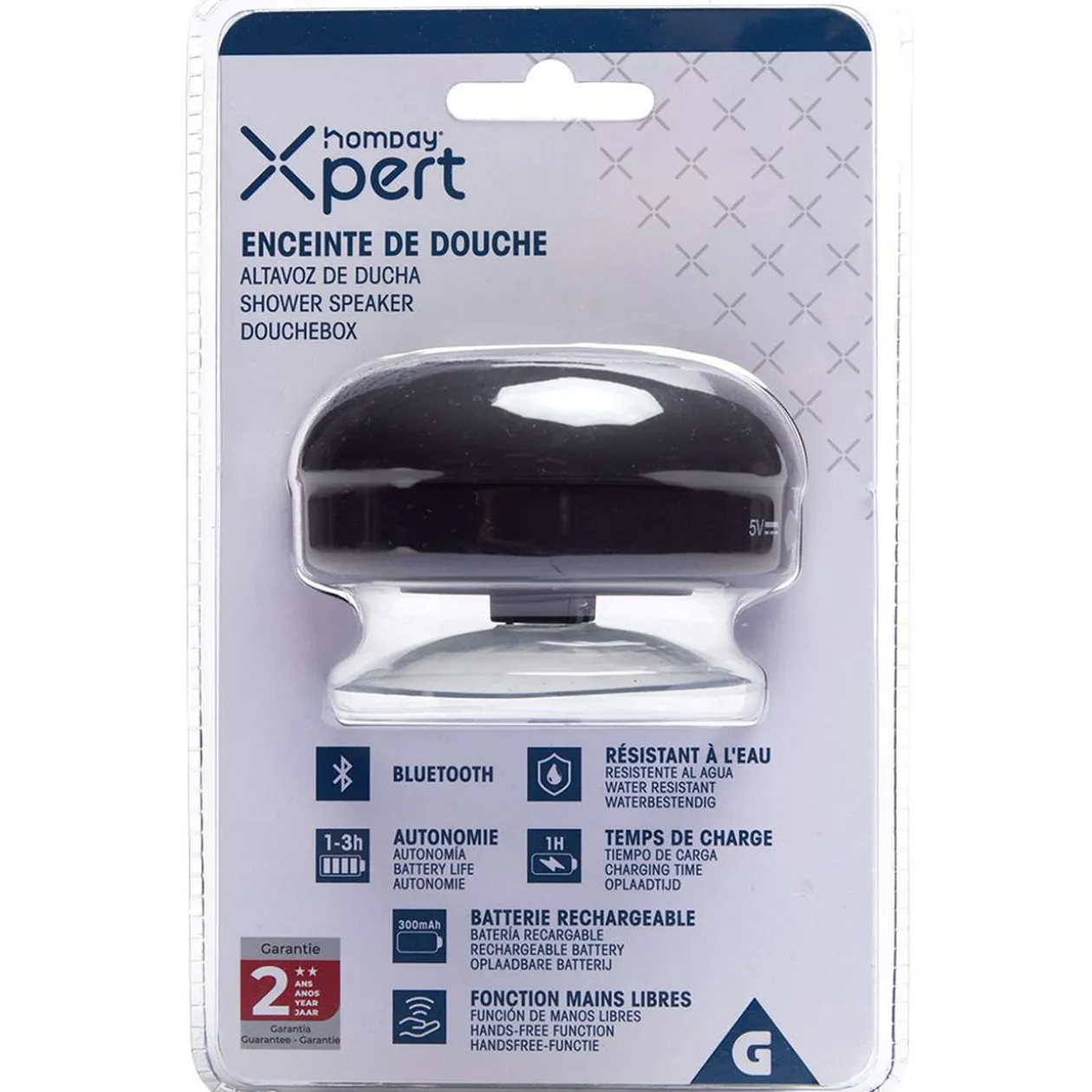 Enceinte de douche sans fil waterproof