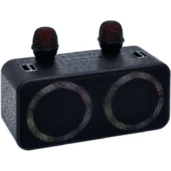 Enceinte karaoké 2 micros Homday Party - portée 10m autonomie 3h